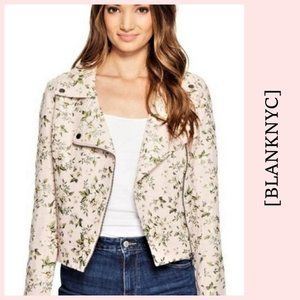NWT [BLANKNYC] pink zippered moto jacket, size L
